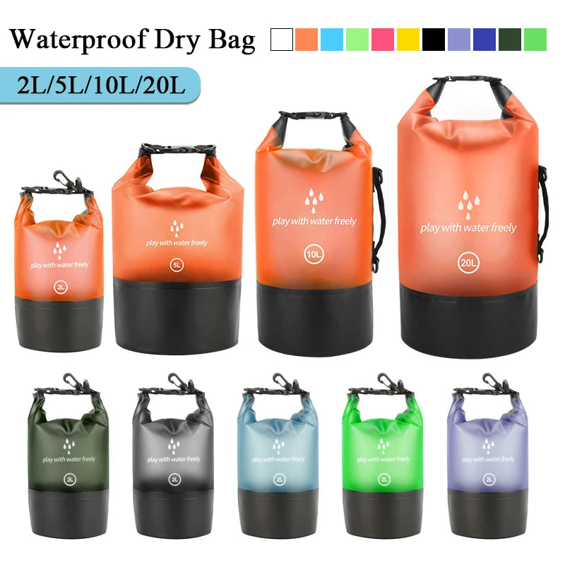 Waterproof Dry Bag 2L–20L | Kayaking Hiking Camping Waterproof Dry Bag QXL