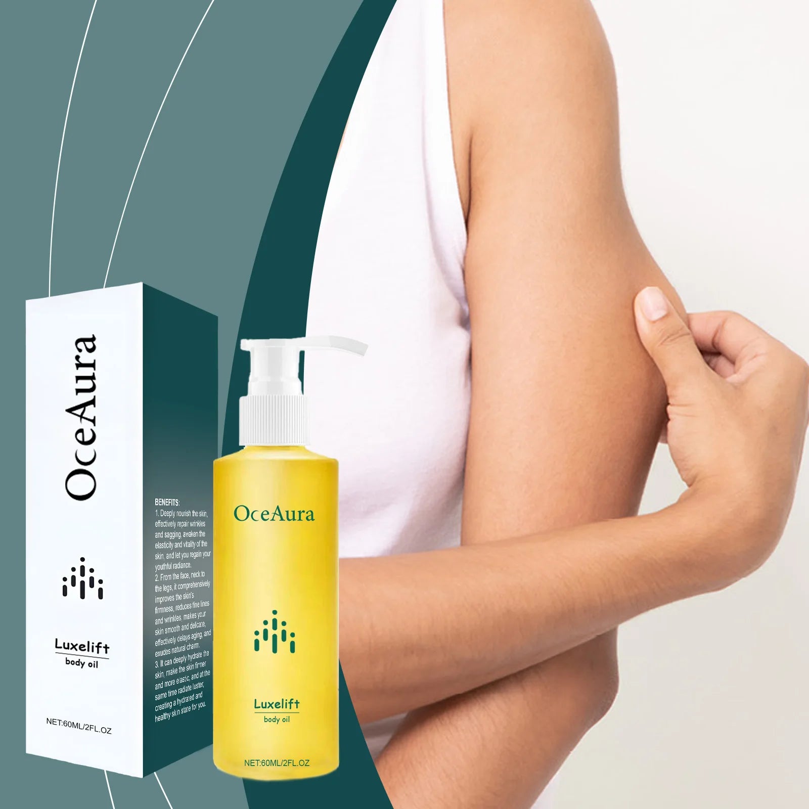 OceAura Body Firming Oil – Hydrating, Brightening & Nourishing Body Care Oil QXL