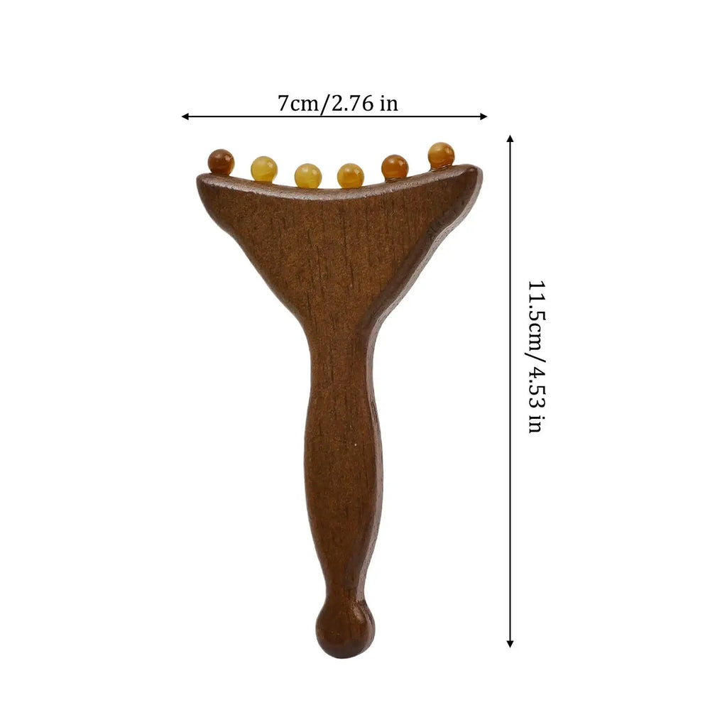 Wooden Gua Sha Massage Comb | Scalp & Body Meridian Tool Gua Sha Massage Comb QXL A