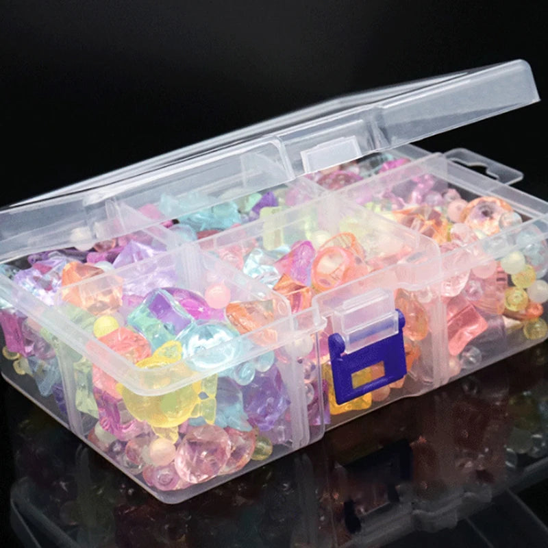 6-Grid Transparent Plastic Storage Box | Tools, Jewelry & Tackle Plastic Storage Box QXL