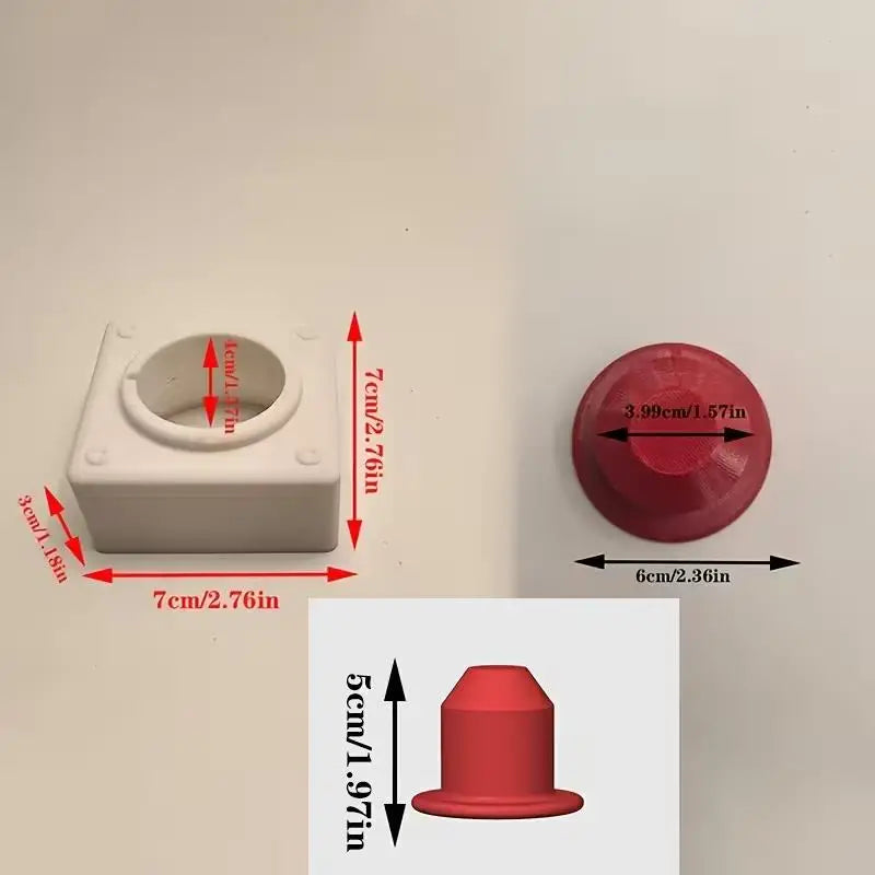 Fire Missile Toilet Button Extender | No-Drill Bathroom Upgrade Toilet Button Extender QXL