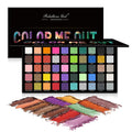 50-Color Eyeshadow Palette | Matte, Shimmer & Glitter Eyeshadow Palette QXL 50 color