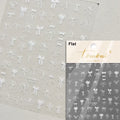 5D Relief Flower Wreath Nail Art Stickers | Japanese Gradient Nail Art Stickers QXL TA372