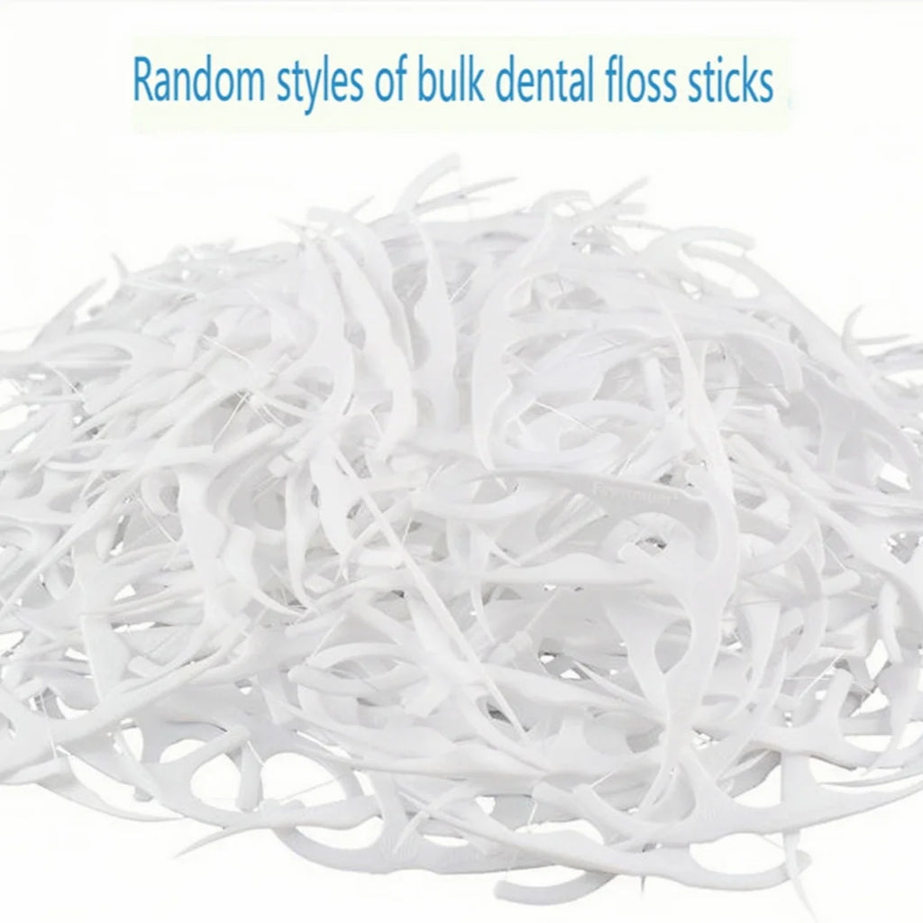 Disposable Floss Picks & Interdental Brushes | 100–1000 Pack Dental Floss Picks QXL