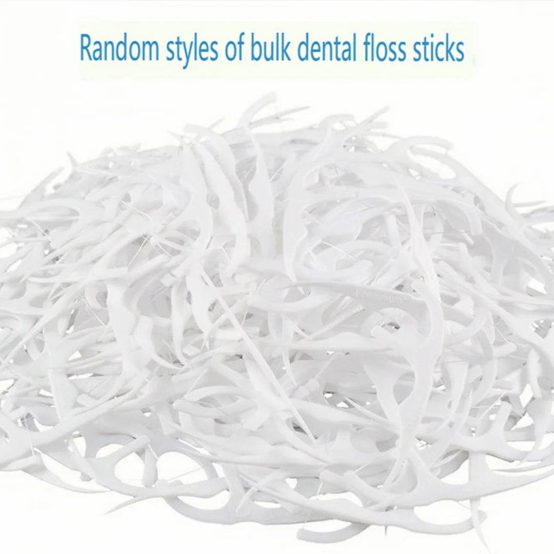 500-Piece Dental Flosser Set | Home & Travel Oral Care Kit Dental Flosser Set QXL