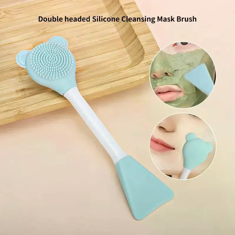 4-Piece DIY Face Mask Mixing Bowl Set | Silicone Brush & Spatula Face Mask Tool Set QXL