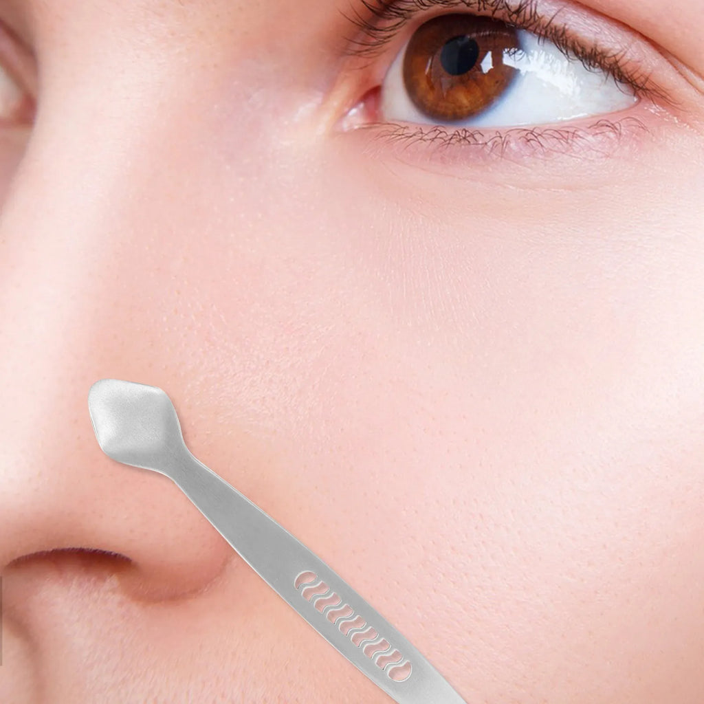 Double-Ended Stainless Steel Blackhead Scraper & Face Spatula Blackhead Scraper Tool QXL