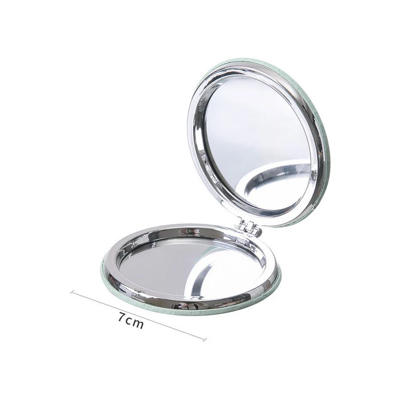 Mini 2-Face Foldable Pocket Makeup Mirror | Cartoon Print Pocket Makeup Mirror QXL