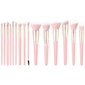 ZOREYA 15-Piece Makeup Brush Set | Concealer, Blush & More Makeup Brush Set QXL Pink