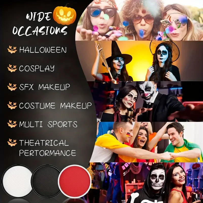 VERONNI 30g Face & Body Paint | Halloween FX Costume Makeup Body & Face Paint QXL
