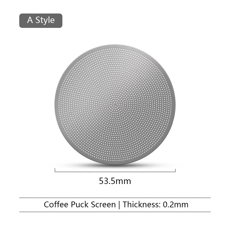 Espresso Puck Screen 0.2mm | 51/53/58.5mm Portafilter Filter Espresso Puck Screen QXL 53mm 0.2mm