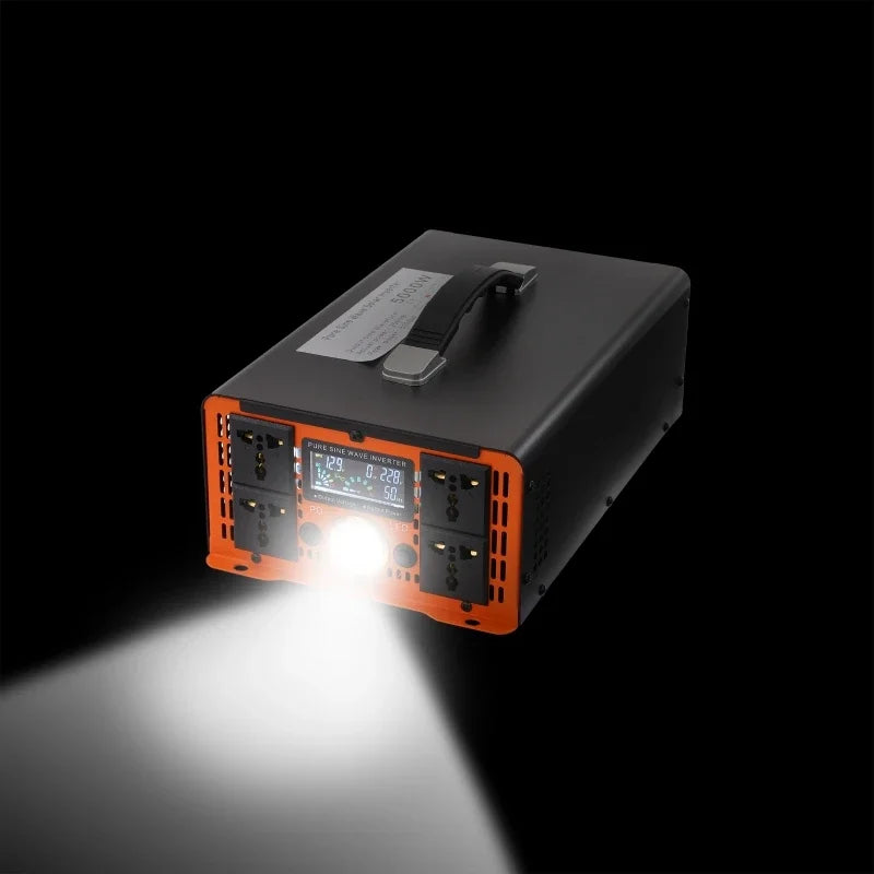 5000W Pure Sine Wave Inverter 12V to 220V LCD | Dreamburgh Power Inverter QXL