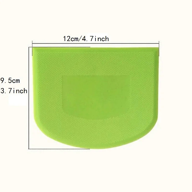 2-Pack Plastic Cake Spatula & Dough Scraper | Baking Tool Set Dough Scraper Set QXL