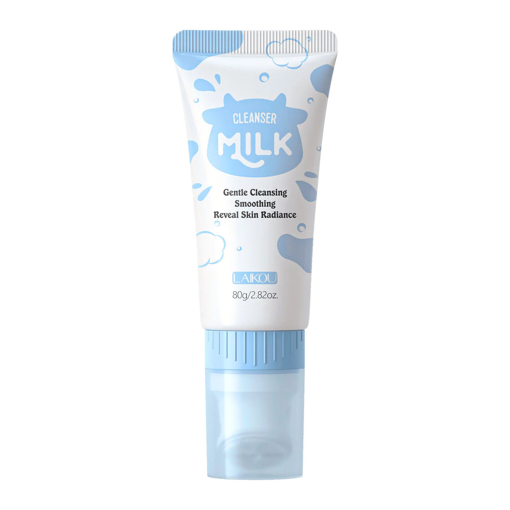 Laikou Milk Foam Face Cleanser | Oil Control & Pore Care 80g Foaming Facial Cleanser QXL Milk Cleanser