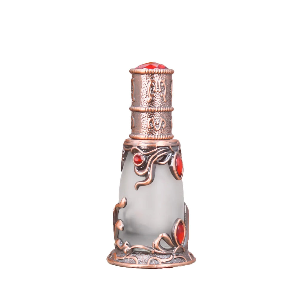 Mini Vintage Rhinestone Frosted Glass Refillable Perfume Bottle Refillable Perfume Bottle QXL 15ml