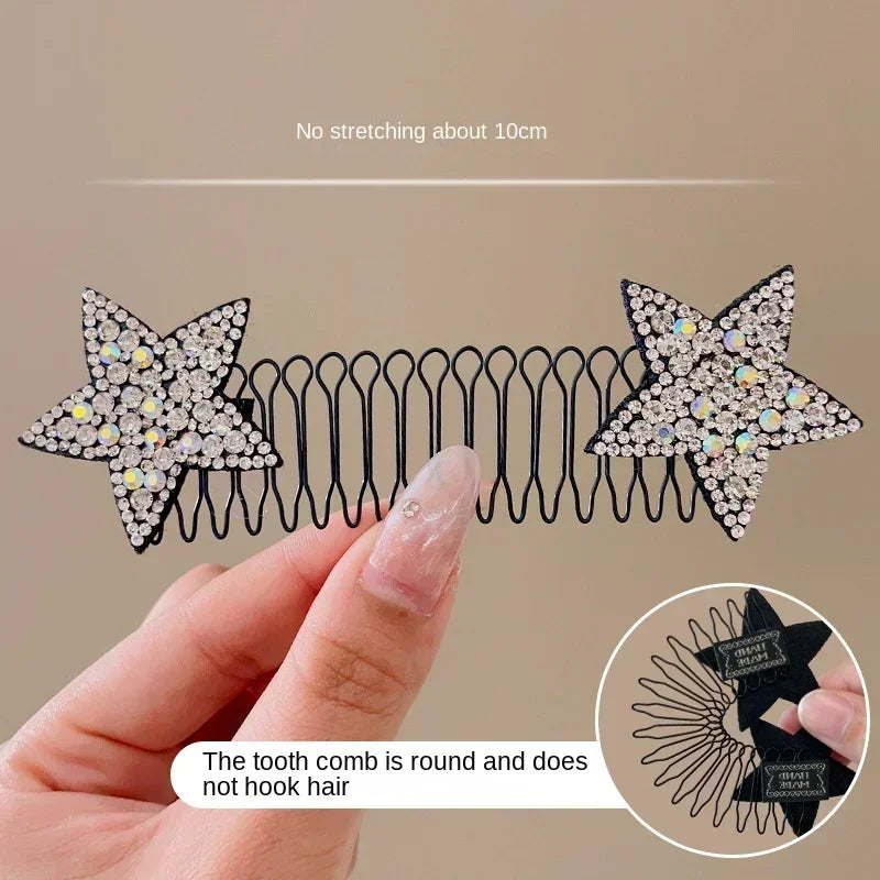 Invisible Bang Fix Insert Comb & Broken Hair Hairpin Tool Hair Styling Pin QXL sliver