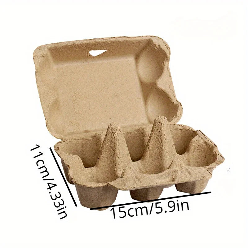 10-Pack Pulp Egg Trays | Farm, Home, Camping Egg Boxes Egg Storage Tray QXL