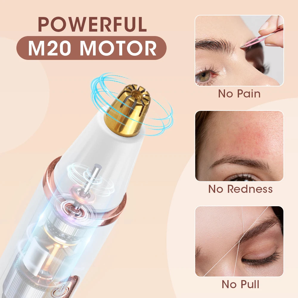 2-in-1 Electric Eyebrow & Nose Hair Trimmer | Rechargeable Hair & Nose Trimmer QXL