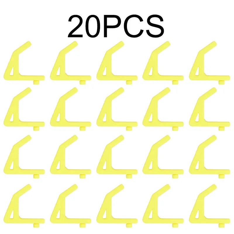Universal Shelving Hooks 10.3mm | Garage Storage 5–20 Pack Shelving Storage Hooks QXL 20pcs Yellow