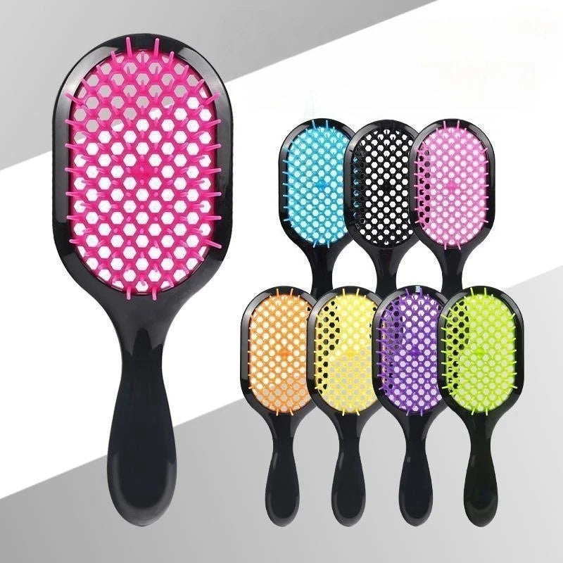 Hollow Anti-Static Hair Brush | Wet & Dry Detangling Comb Hair Detangling Brush QXL