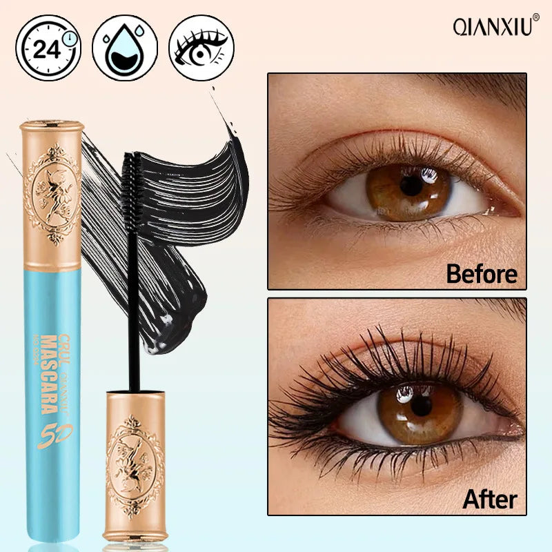 Waterproof Volumizing Mascara | Lengthening & Curling Black Waterproof Mascara QXL