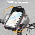 Waterproof Motorcycle Bike Phone Mount | 4.7–7.0" Handlebar Holder Motorcycle Phone Mount QXL black