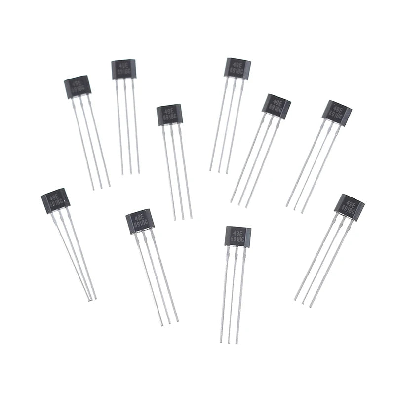 10-Pack 49E Linear Hall Effect Sensors OH49E SS49E TO-92 Hall Effect Sensor QXL