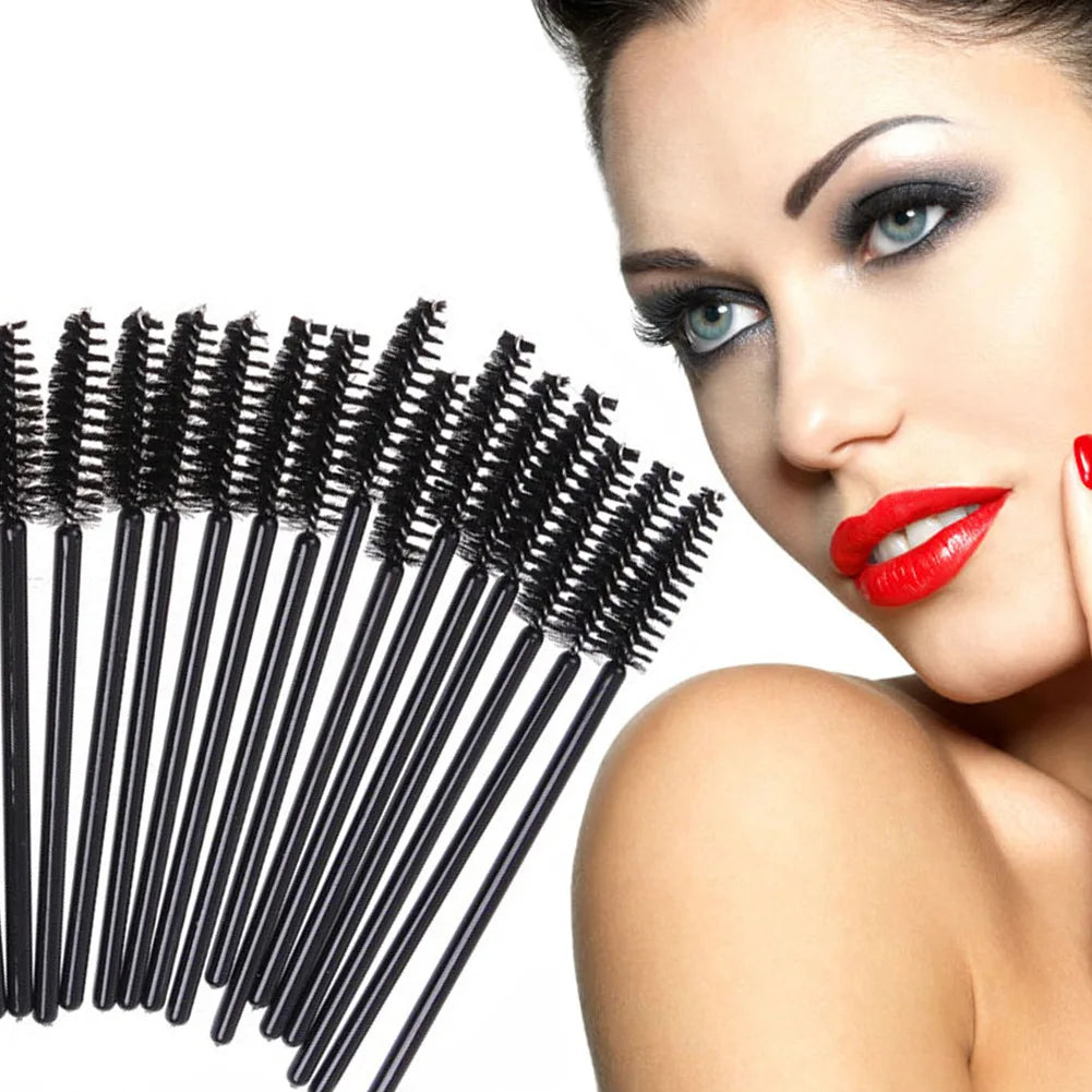 100/300-Pack Disposable Mascara Wands & Spoolie Brushes Disposable Mascara Wands QXL