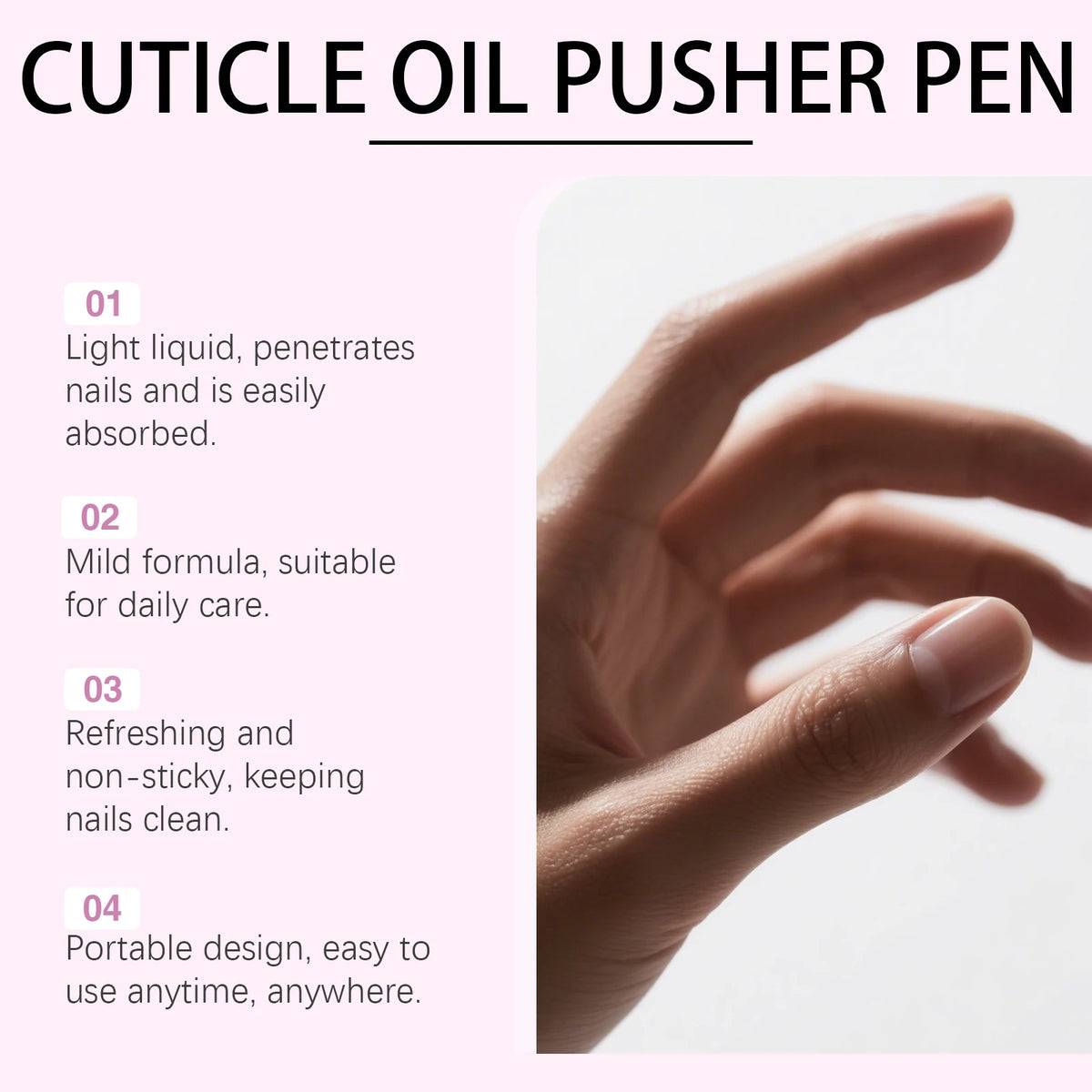 Cuticle Oil Pusher Pen | Nail Nourishing Treatment 2ml Cuticle Oil Pen QXL