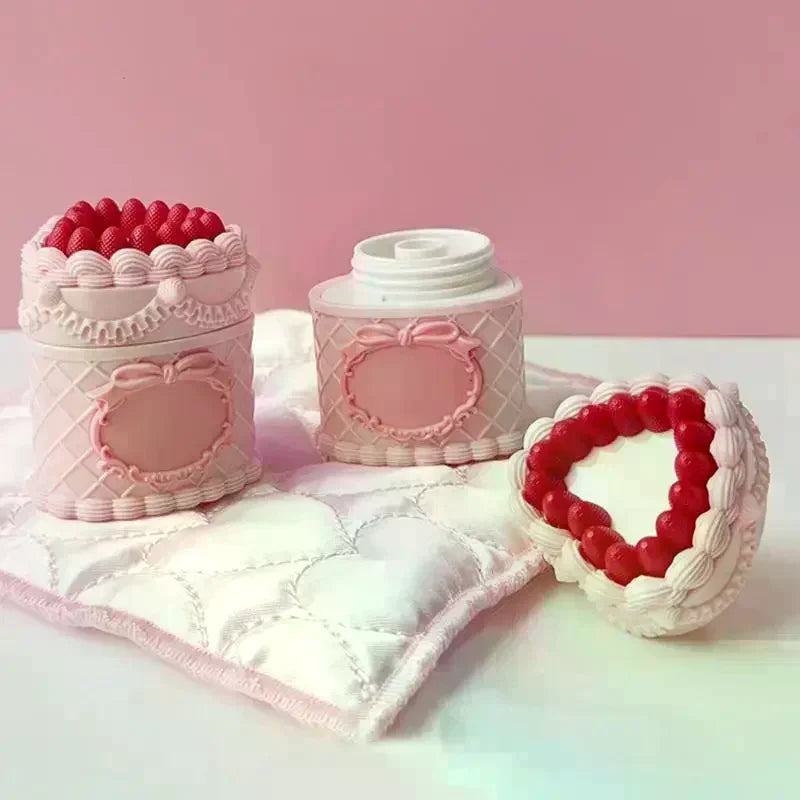 Cute Cake Shape Empty Lip Gloss Jar with Brush | 5g DIY Lip Gloss Container QXL