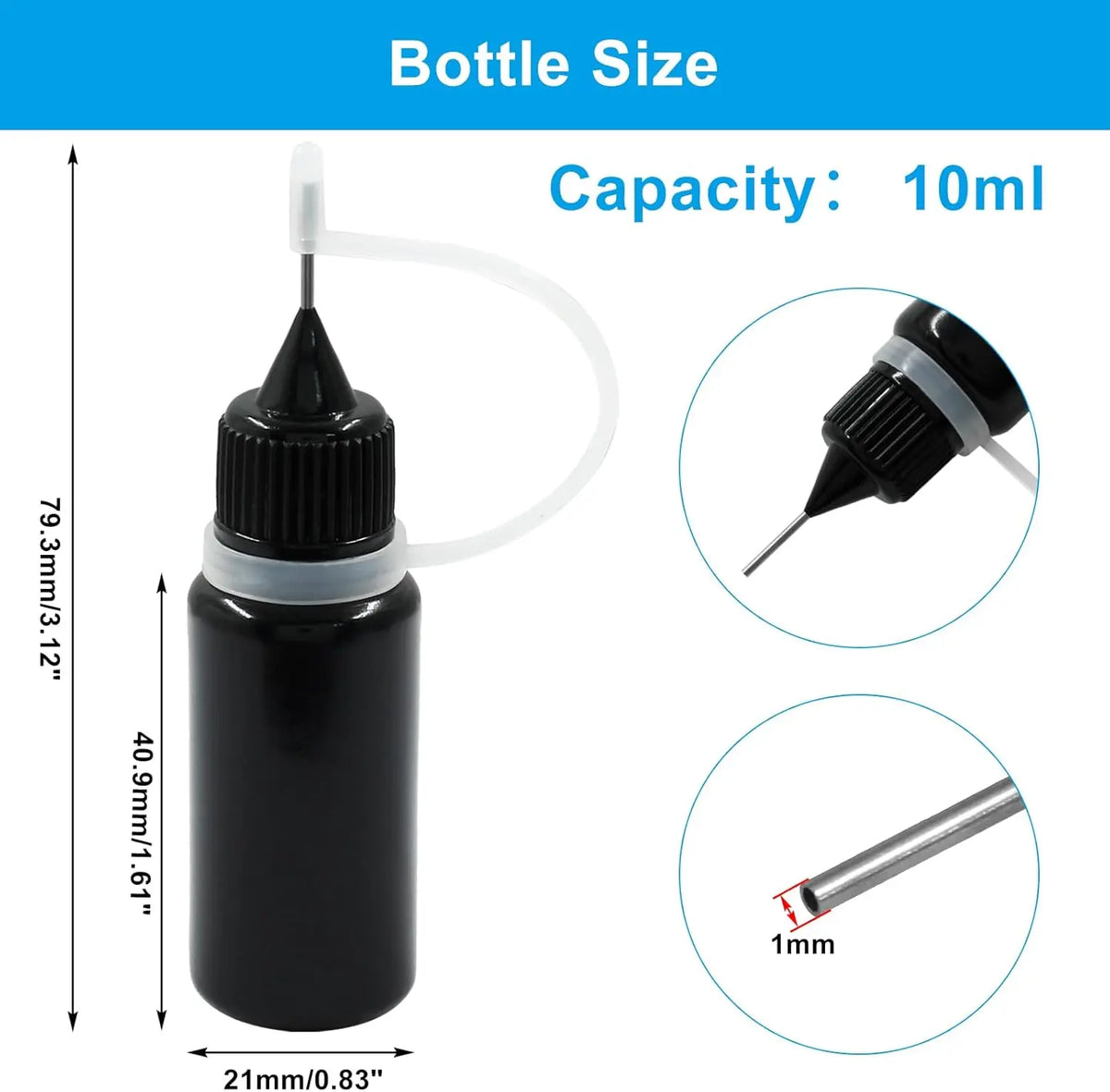 5-Pack Needle Tip Glue Bottles 10–120mL | DIY Craft Tools Craft Glue Bottle Set QXL