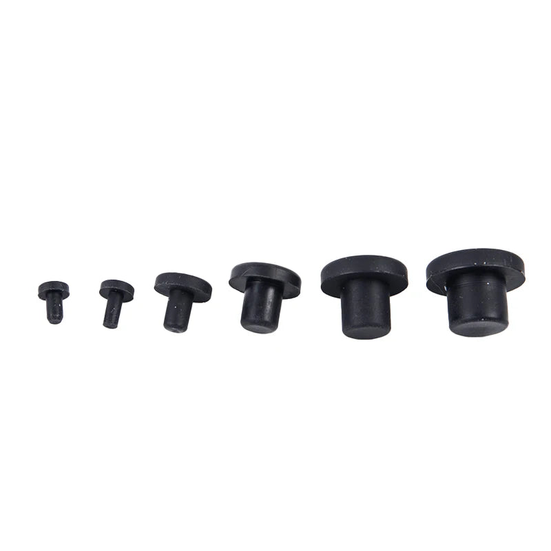 10-Pack Silicone Rubber Hole Plugs 3mm–12mm | Pipe End Caps Rubber Hole Plugs QXL