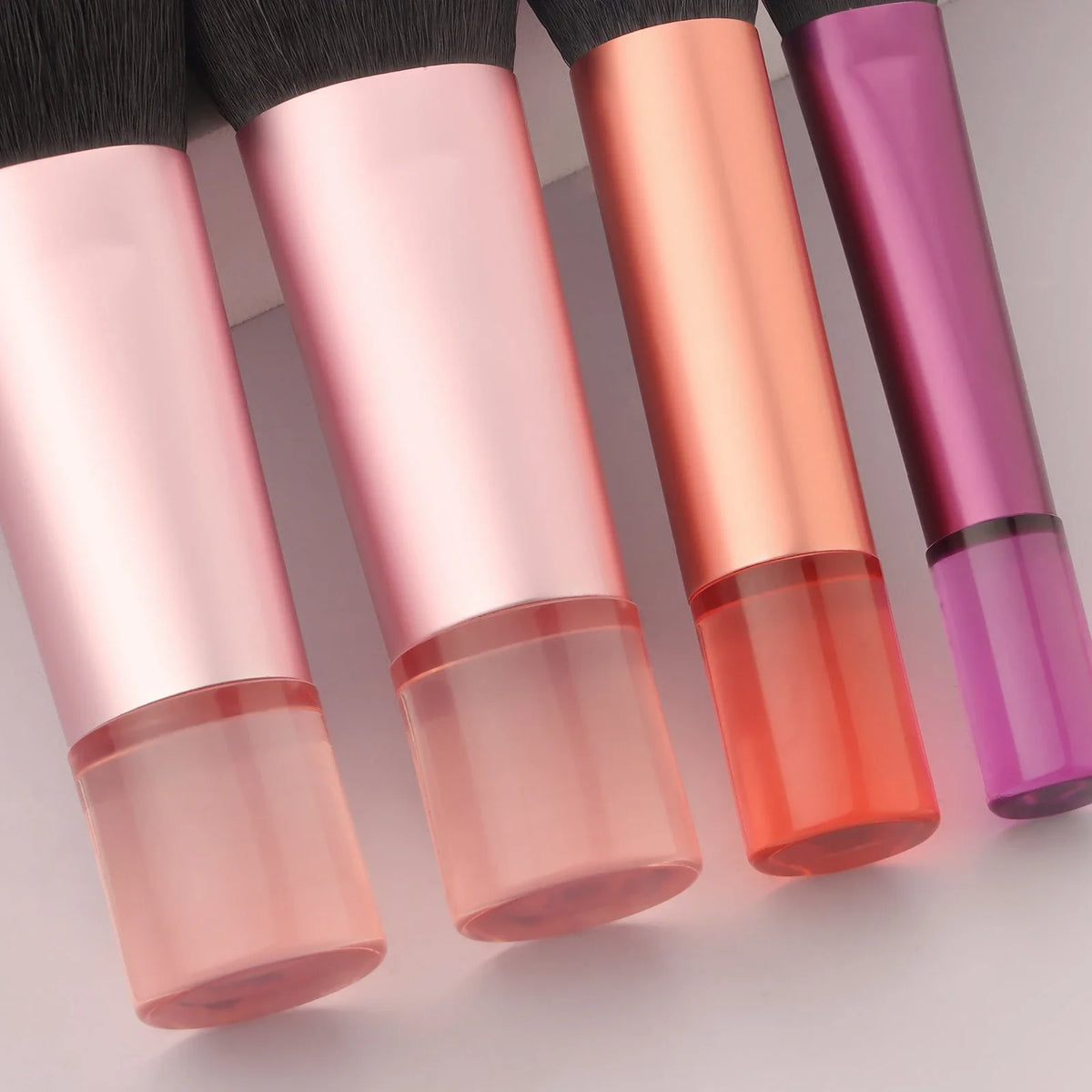 10-Pc Mini Makeup Brush Set with Travel Bag | Nylon Brushes Makeup Brush Set QXL