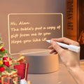 LED Message Board Night Light | USB Rechargeable Rewritable Lamp LED Night Light QXL Transparent