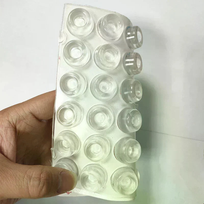 12-Pack Transparent Self-Adhesive Door Stopper Bumper Pads Door Bumper Pads QXL