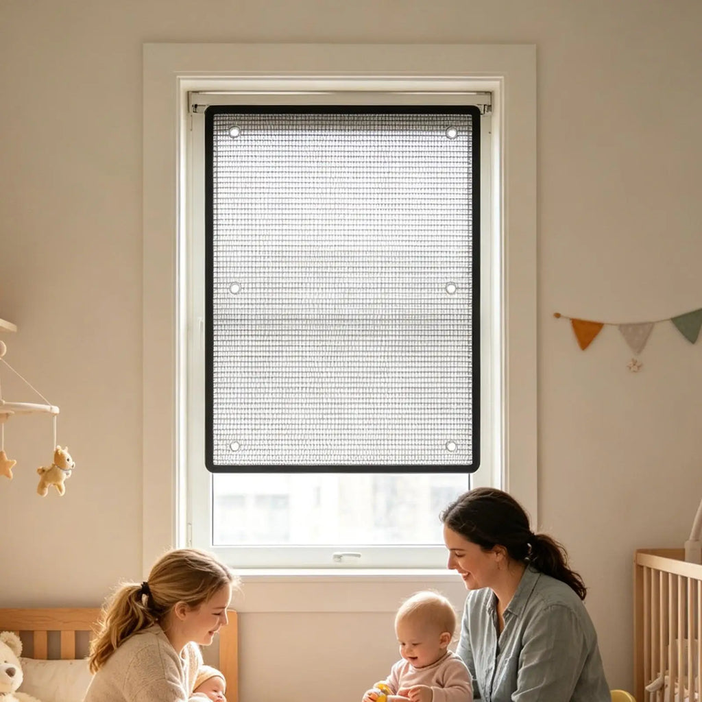 Sun Blocking Window Film 100×50cm | Suction Cup Shade Window Sun Shade Film QXL