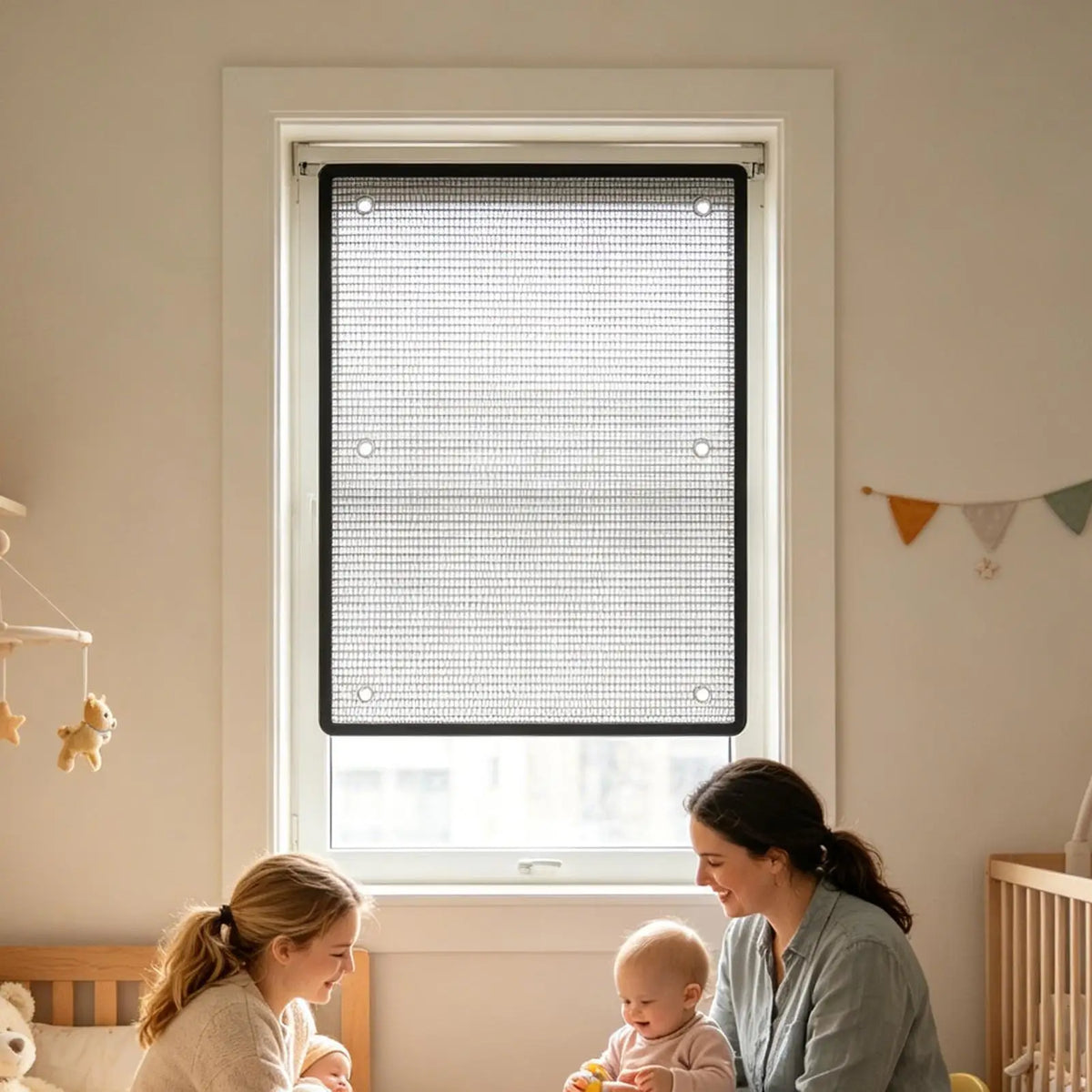 Sun Blocking Window Film 100×50cm | Suction Cup Shade Window Sun Shade Film QXL