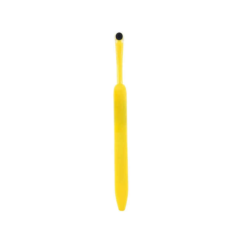 JCSYFAC Manual Teeth Stain Remover & Plaque Brush | CE Teeth Stain Remover QXL Yellow