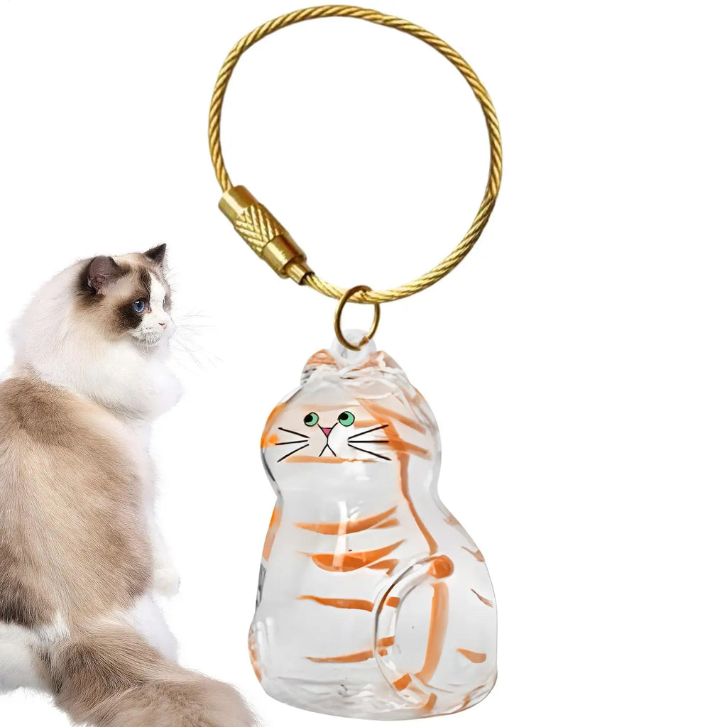Cat Hair Storage Keychain Pendant | Pet Keepsake Bottle Pet Keepsake Keychain QXL