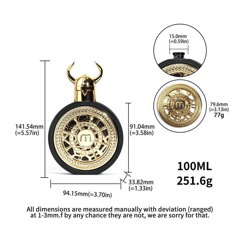 Viking Shield 100ml Luxury Empty Refillable Perfume Bottle Perfume Spray Bottle QXL
