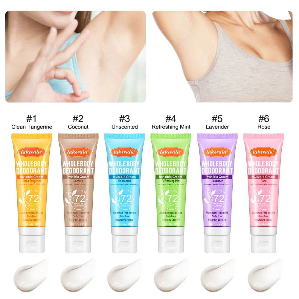 72-Hour Fruit Scented Body Deodorant Cream | Aluminum-Free Body Deodorant Cream QXL