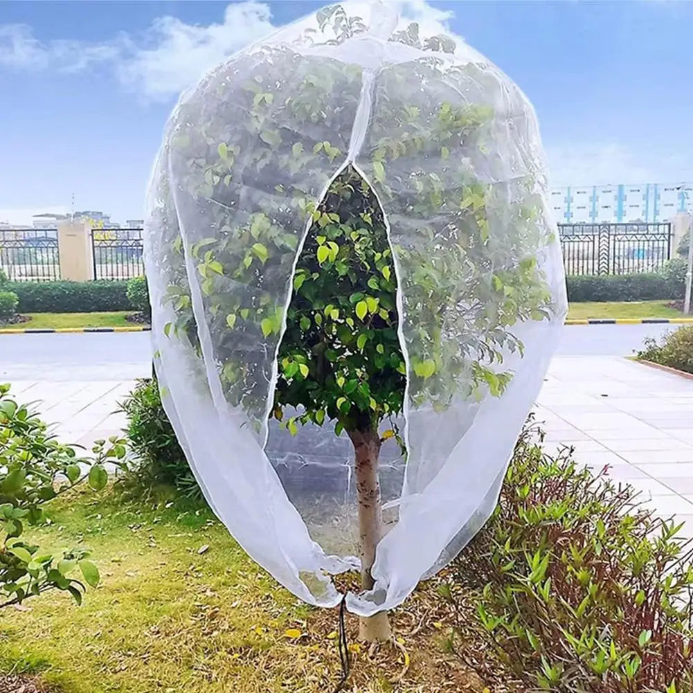 Plant Insect Netting Cover | Zip Drawstring HDPE Mesh Guard Plant Insect Netting QXL
