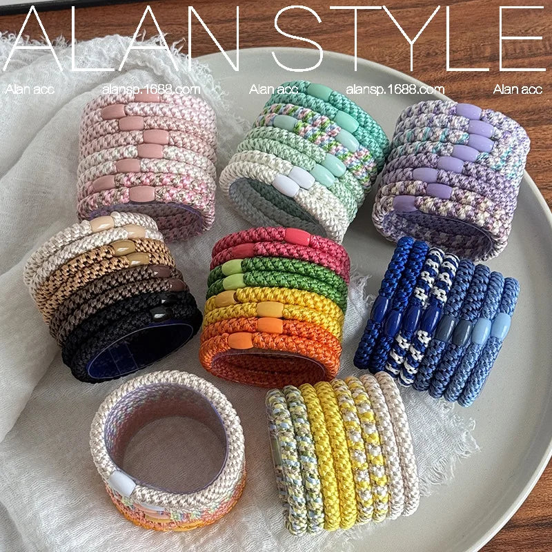 Korean Braided Hair Rope | Volumizing Ponytail Elastic Tie Hair Tie Rope QXL