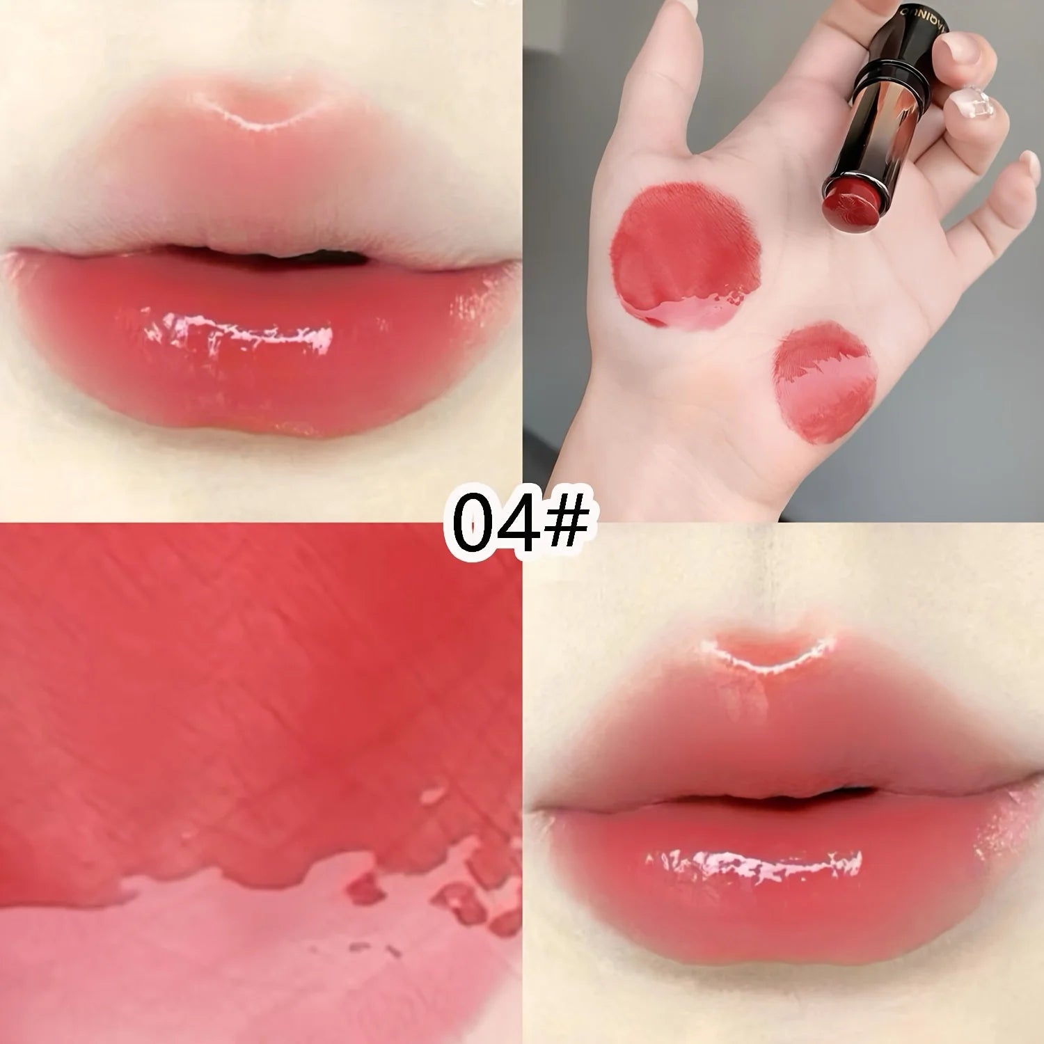 Shiny Hydrating Lipstick | Long-Lasting & Lightweight Coverage Hydrating Lipstick QXL 04