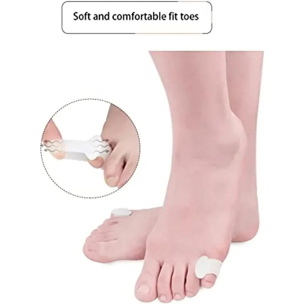 2-Pack Ring Toe Separators & Spreaders | Foot Care Toe Separator QXL