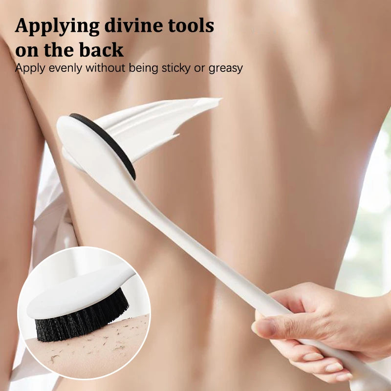 Long Handle Lotion Applicator Brush – Back & Body Cream Lotion Applicator Brush QXL
