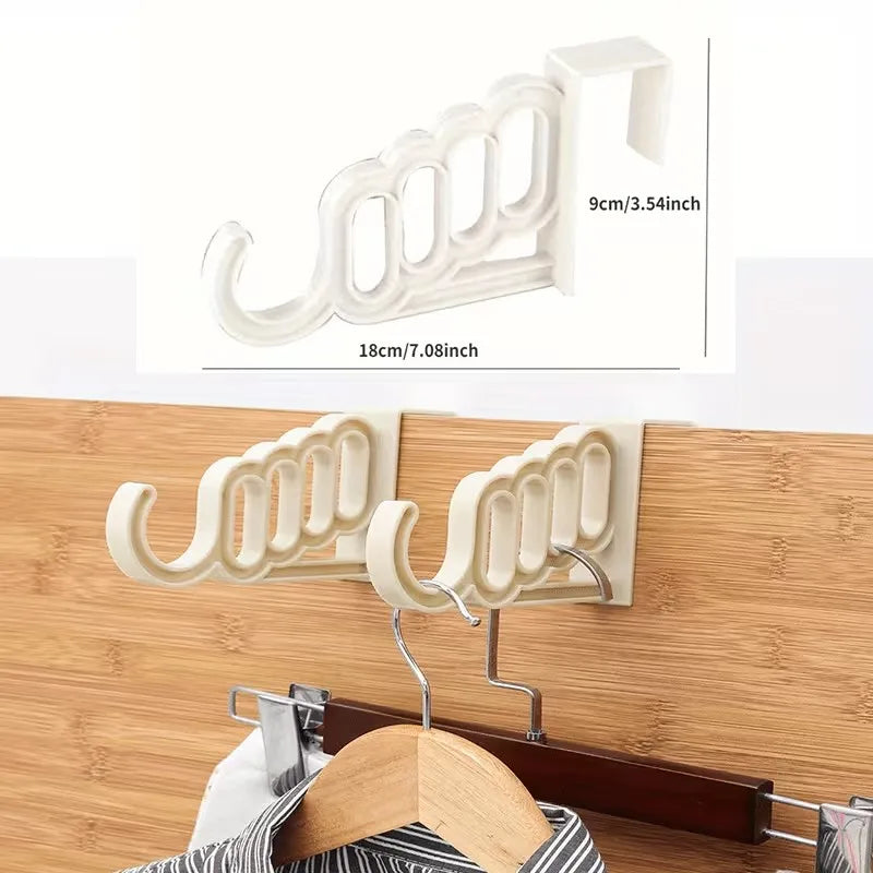 Foldable 5-Hole Clothes Rack | Multifunctional Storage Organizer Clothes Storage Rack QXL