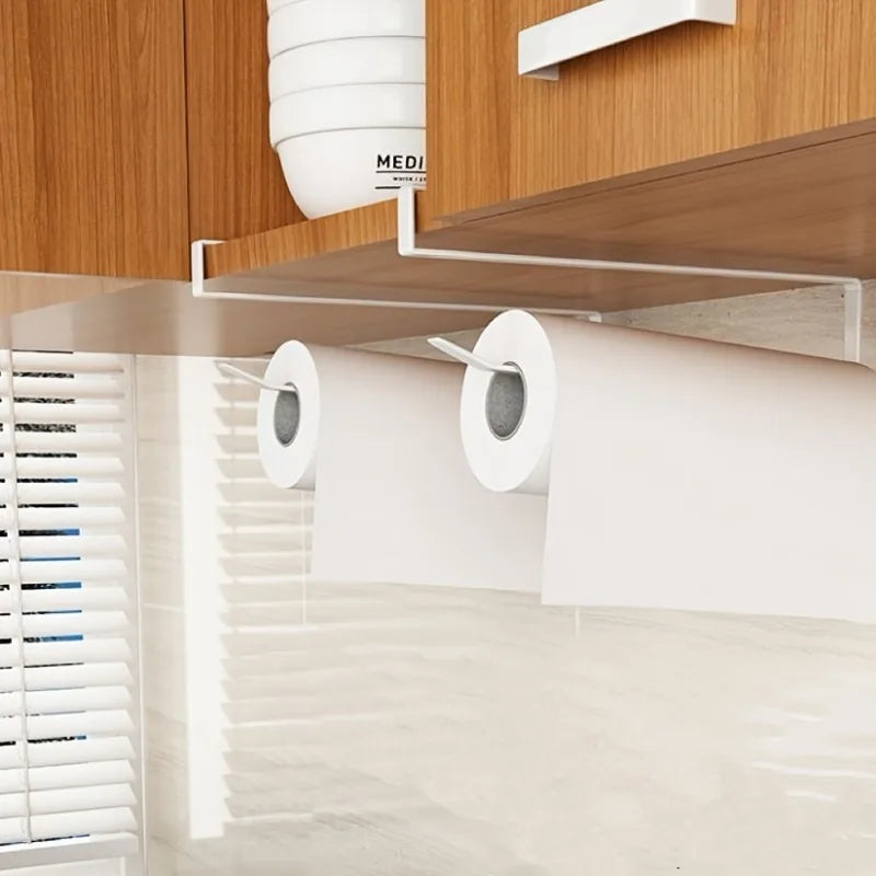 Under-Cabinet Paper Towel Holder | No-Drill Wall Mount & Foil Paper Towel Holder QXL