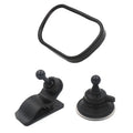 2-in-1 Baby Car Mirror | 360° Rear-Facing Seat Safety Mirror Baby Car Mirror QXL B64 Black 3pcs
