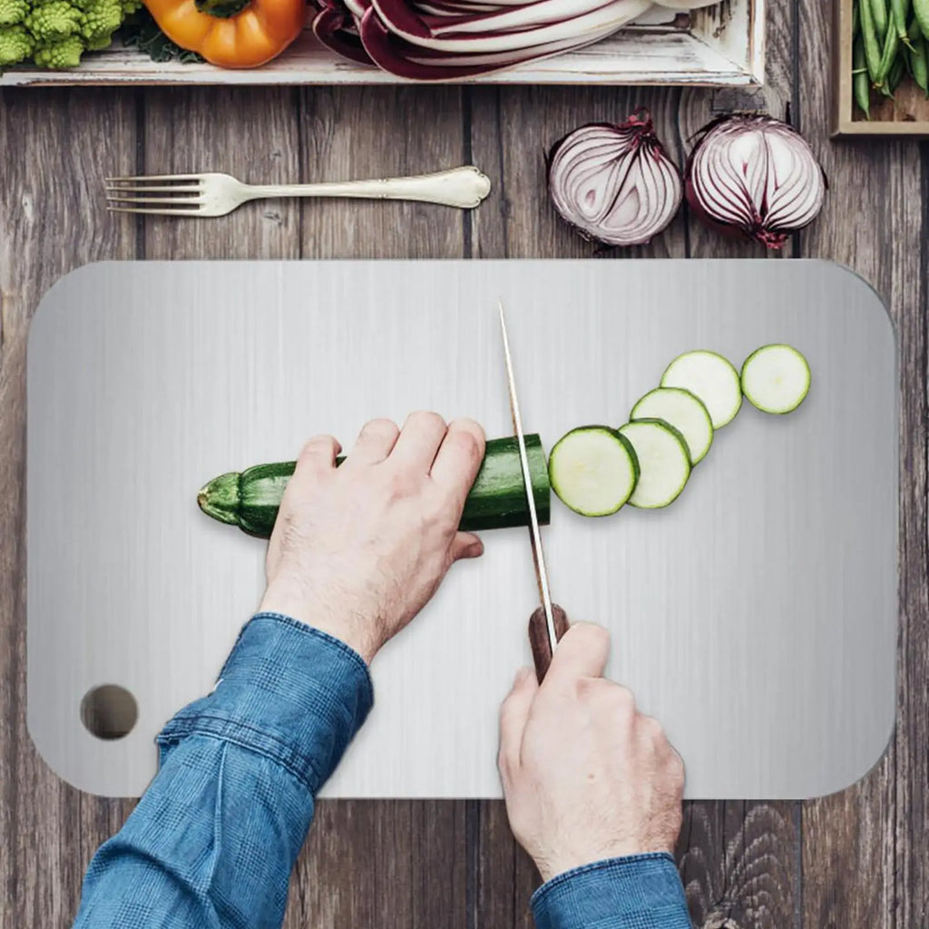 Double-Sided Titanium Steel Cutting Board | 5 Sizes Kitchen Cutting Board QXL